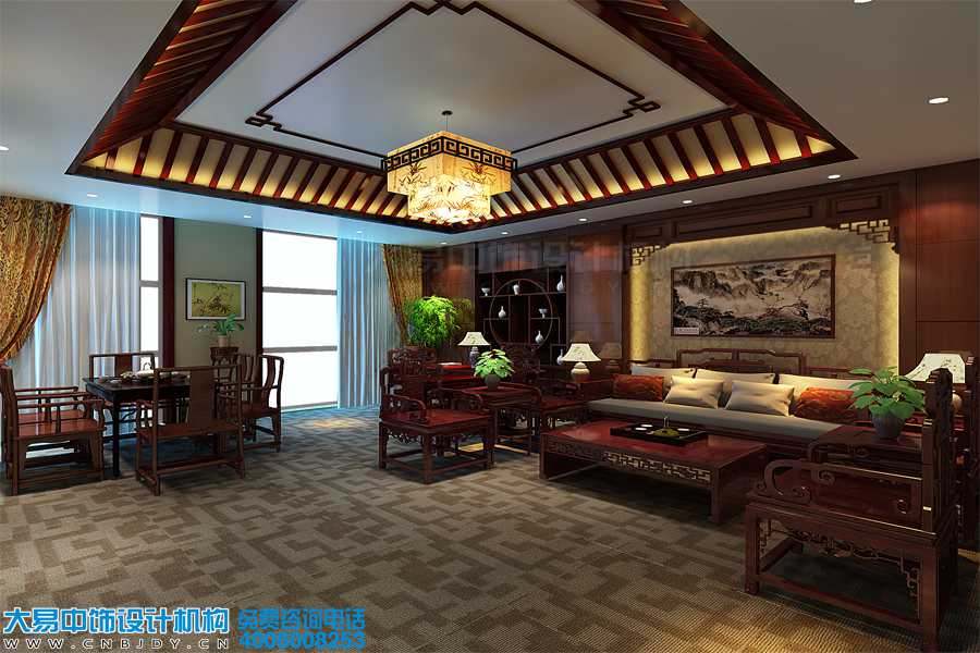 辦公室簡約中式設(shè)計裝修 為員工營造一個舒適的辦公環(huán)境