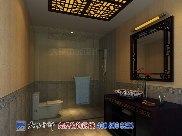 黑龍江哈爾濱280平米中式復(fù)式樓裝飾效果圖