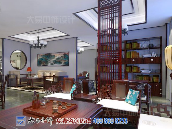 陜西西安紅木展廳中式裝修 古城墻下的傳統(tǒng)中式設(shè)計(jì)魅力