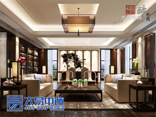 上海現代新中式會所裝修效果圖