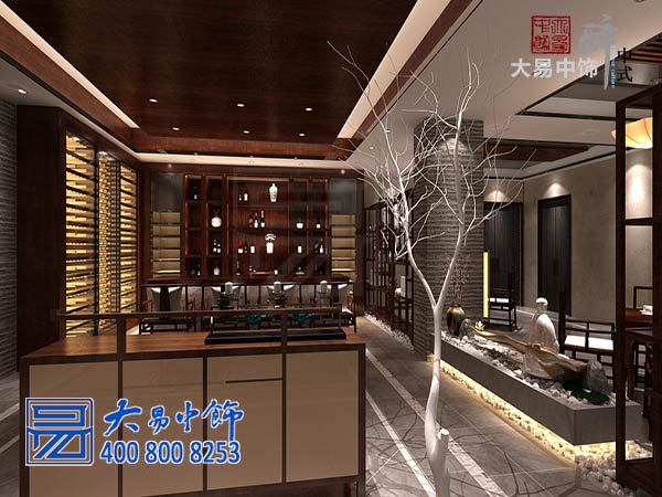 北京私人新中式茶會所裝修設(shè)計 富有層次的立體化會友空間