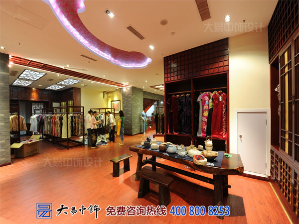 高端中式裝修竣工現場 VIP服裝店中式設計案例